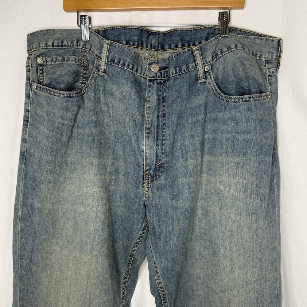 Levi's 559 Relaxed Straight Fit Jeans Big & Tall Men Size 42x32 Blue Light Wash